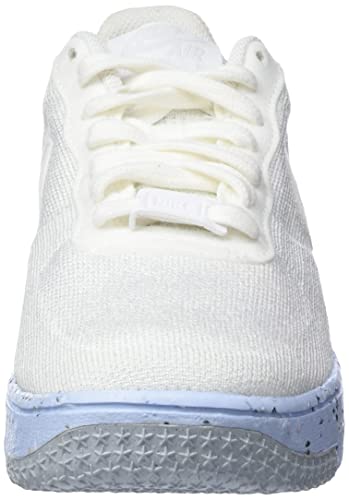 Nike Air Force 1 Crafter Flyknit Womens Trainers DC7273 Sneakers Shoes (UK 7.5 US 10 EU 42, White Pure Platinum 100)