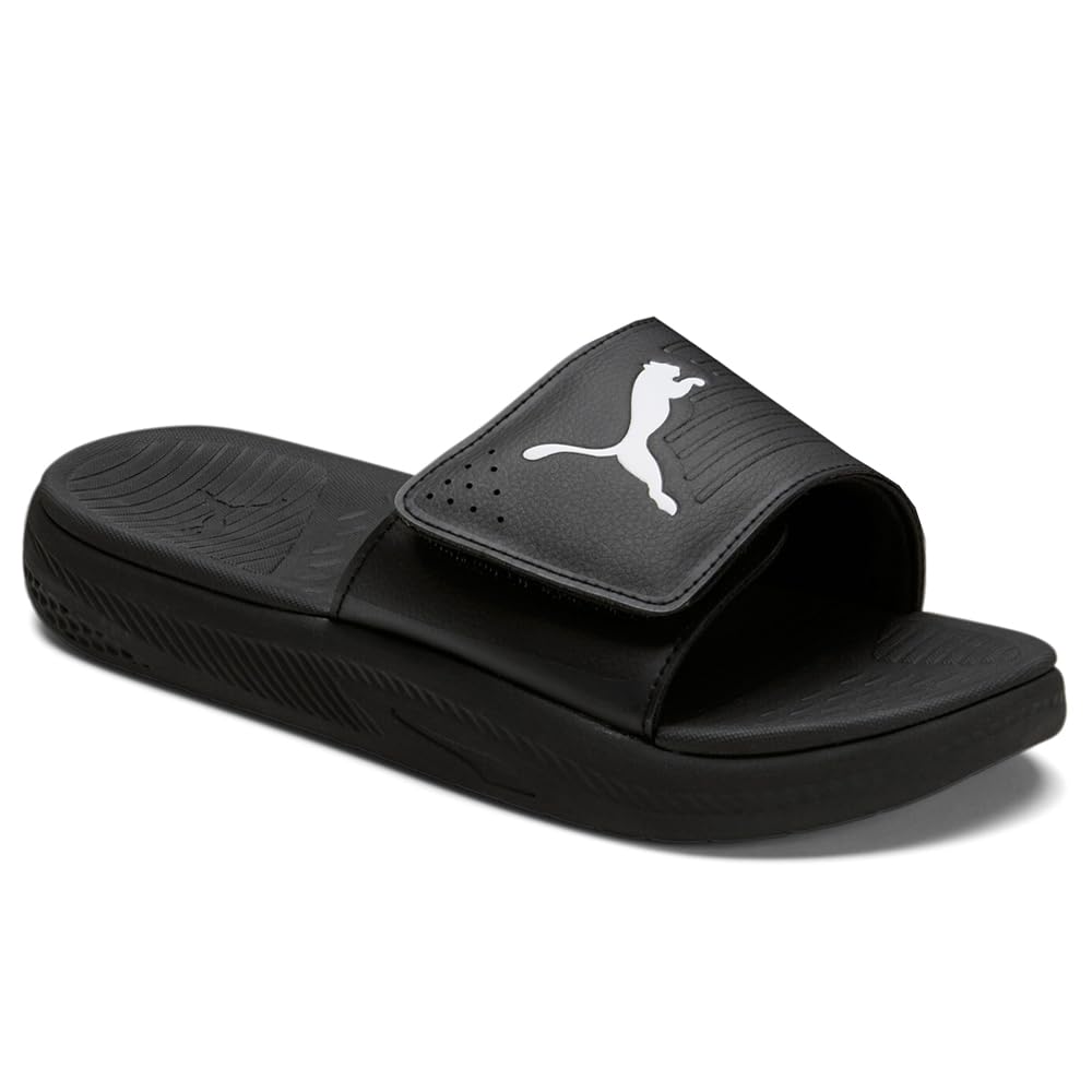 PUMA Softride Slide V Black White 12 D (M)