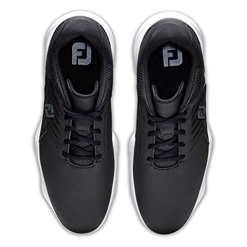 FootJoy Men's eComfort Previous Season Style Golf Shoe, Black, 10 Wide