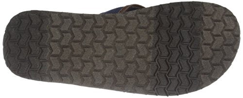 Polo Ralph Lauren Men's Sullivan Flip-Flop,Newport Navy/Dark Brown,13 D US