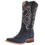 Corral Boots J7111 (Little Kid/Big Kid) Black 6 Big Kid M