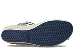 Cole Haan Cloudfeel Espadrille Wedge Sandal 75 mm Denim Jacquard 7.5 B (M)