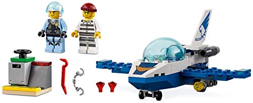 City Police Sky Police Jet Patrol Playset, Minifigures & Accessories, Police Toys for Kids