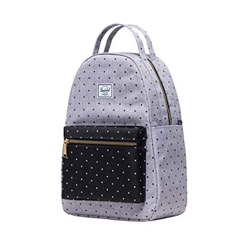 Herschel Supply Co. Nova Small Polka Dot Crosshatch Grey/Black One Size