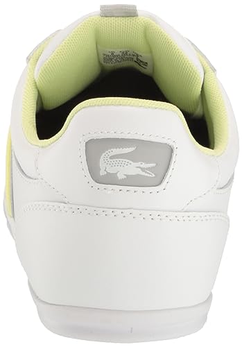 Lacoste Mens Chaymon Sneakers, Wht/Lt Grn, 11