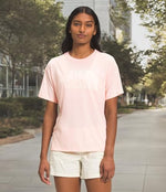 The North Face Half Dome Tri-Blend Womens Tshirt Pearl Blush Heather Sz XS