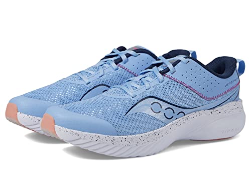 Saucony Kinvara 14 Lace to Toe Sneaker, Light Blue, 2.5 US Unisex Big Kid
