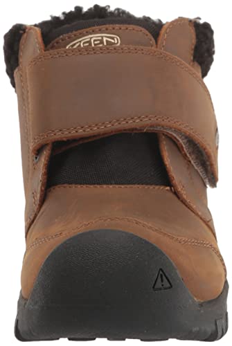 KEEN Kootenay 4 Mid Height Insulated Waterproof Snow Boots, Toasted Coconut/Vapor, 6 US Unisex Big Kid