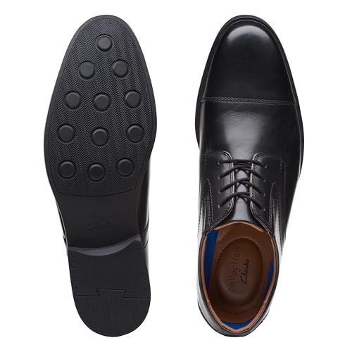 Clarks Men's Driver Sneaker, Black Black Leather, 7.5