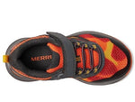 Merrell Nova 3 Sneaker, Black/Orange, 12 US Unisex Big Kid