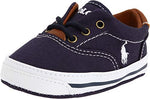 POLO RALPH LAUREN Baby Boy's Vaughn Soft Sole (Infant/Toddler) Navy Canvas 2 1 Infant M