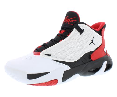 Jordan Boy's Max Aura 4 (Big Kid) White/Black/University Red 6 Big Kid M