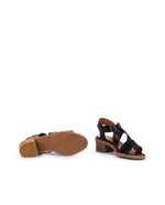 PIKOLINOS Heeled Sandals Leather Blanes for Woman Black