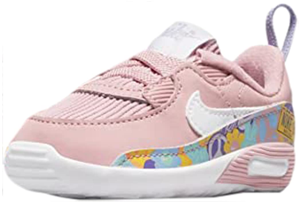 Nike Air Max 90 Crib SE Unisex Shoes (9-12 Months, Pink Glaze/Purple Dawn/White, 9_Months)