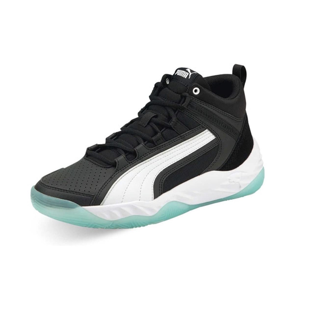 PUMA Rebound Future Evo (Big Kid) Puma Black/Puma White/Puma Silver 6.5 Big Kid M