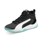 PUMA Rebound Future Evo (Big Kid) Puma Black/Puma White/Puma Silver 6.5 Big Kid M