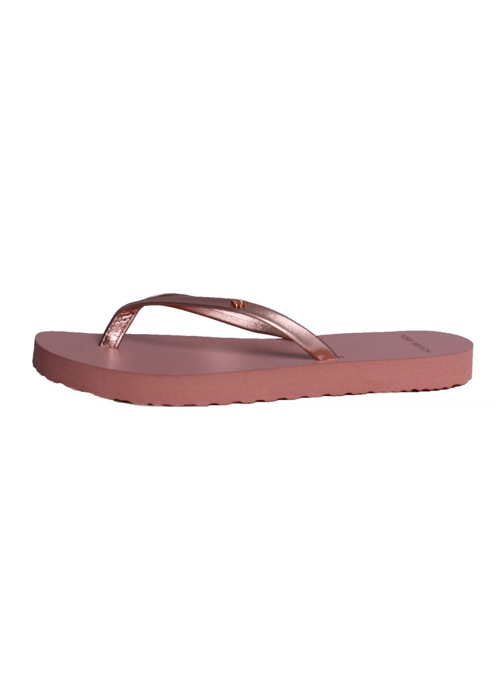 Tory Burch Metallic Leather Flip-Flop Rose Gold/Rose 5