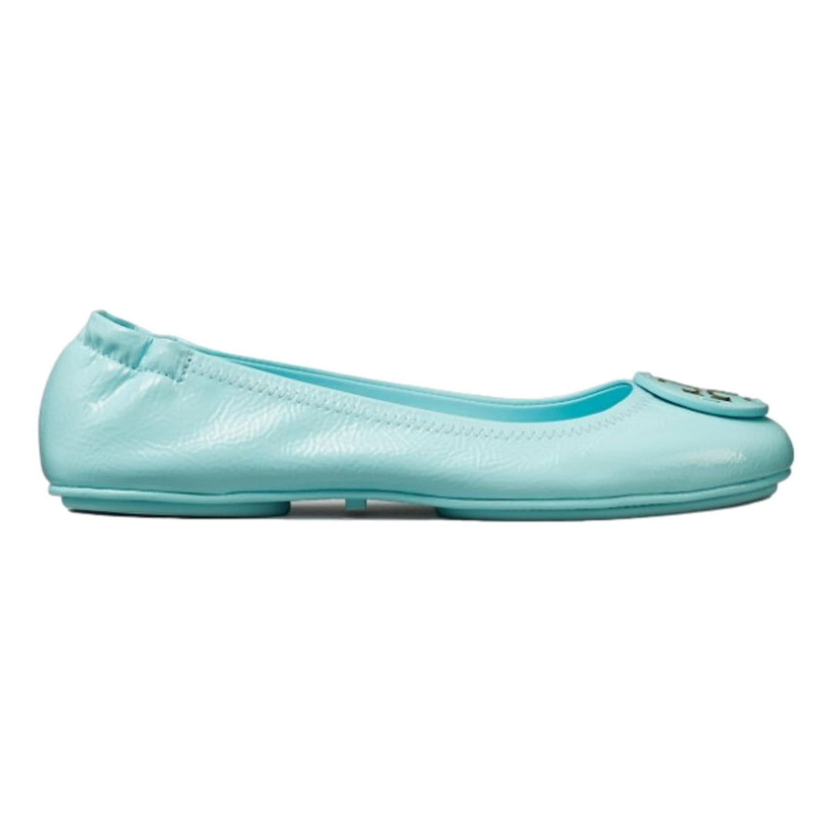 Tory Burch Minnie Travel Ballet, Soft Naplak Leather, Island Blue (9)