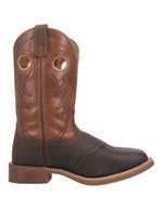 Laredo Men's Ripley Western Boot, Dark Brown/Tan, 11.5