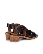PIKOLINOS Heeled Sandals Leather Blanes for Woman Black