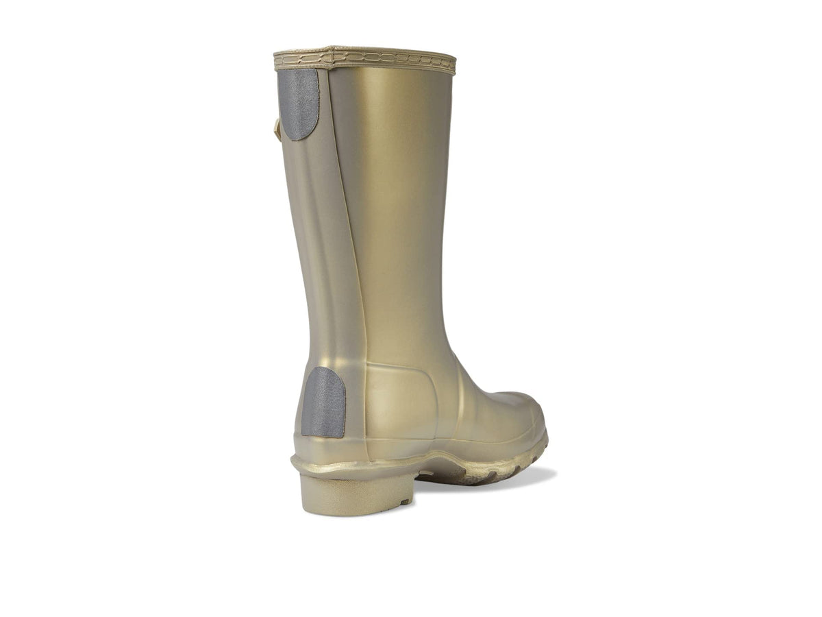 Hunter Big Kids Original Nebula Rain Boot, Pale Gold, 4