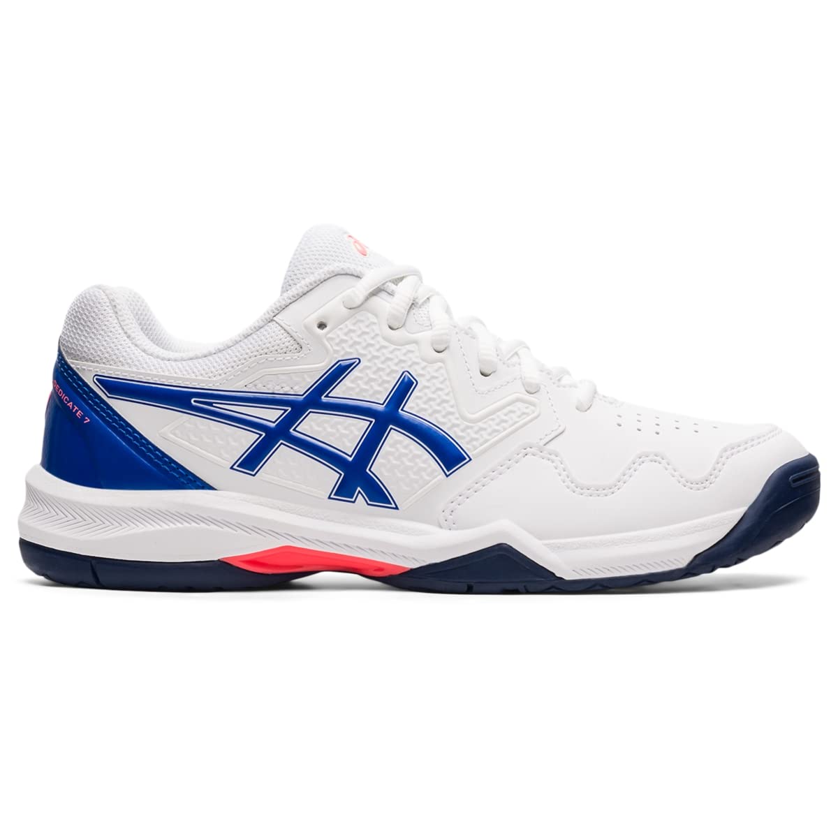 ASICS Gel-Dedicate 7 White/Lapis Lazuli Blue 8 B (M)