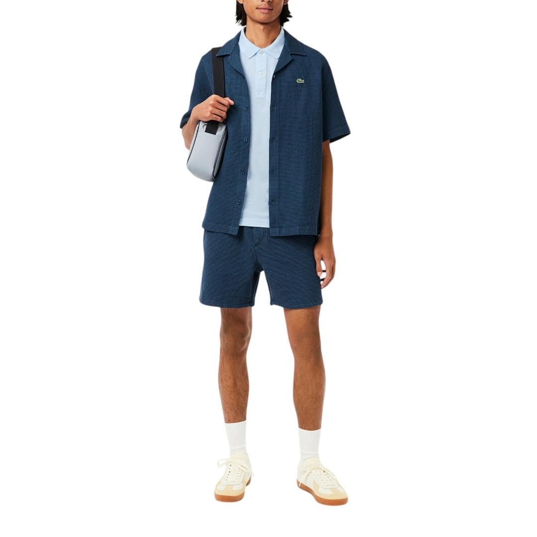 Lacoste Men's Slim Fit L12.12 Short Sleeve Pique Polo, Rill Light Blue, XX-Large