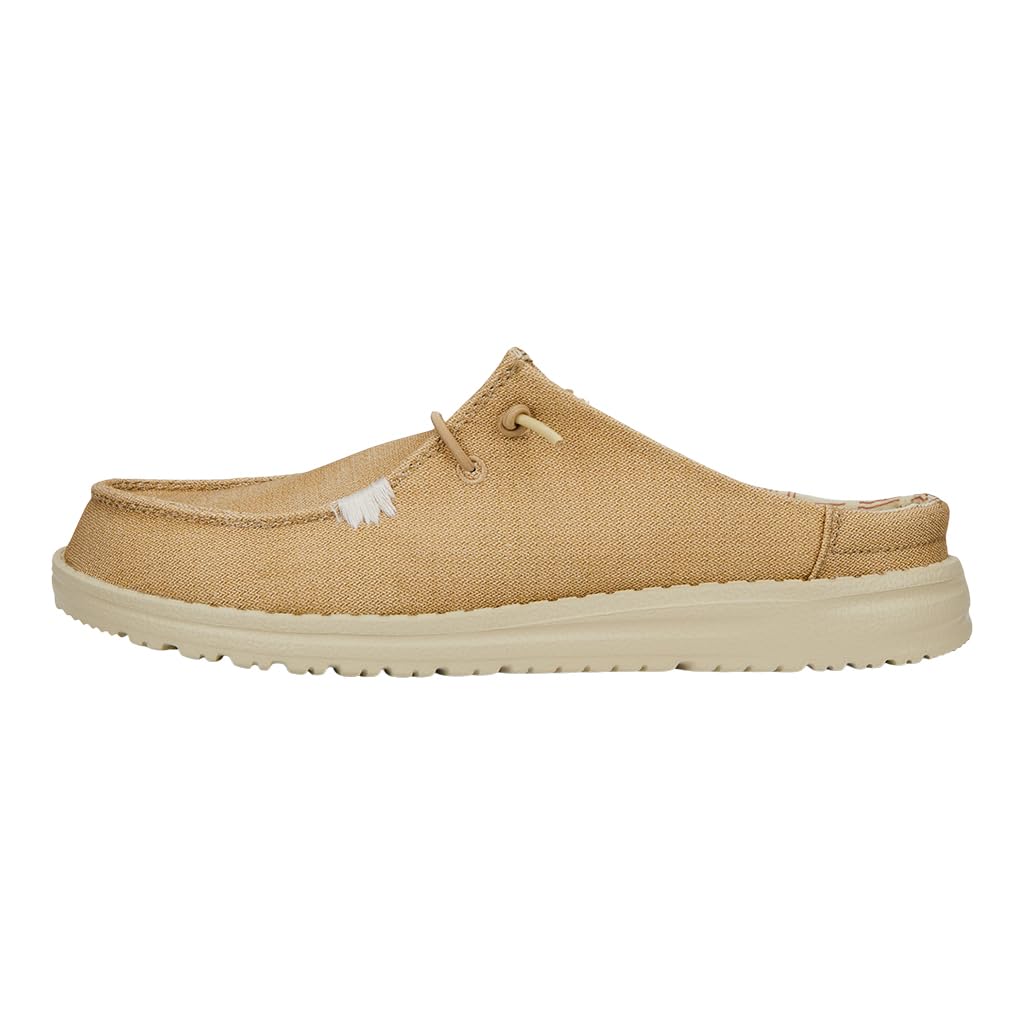 HEYDUDE Women's Wendy Slip Classic Tan Size 12 | Lightweight Women's Slip-On Shoes | Comfortable & Casual Everyday Footwear