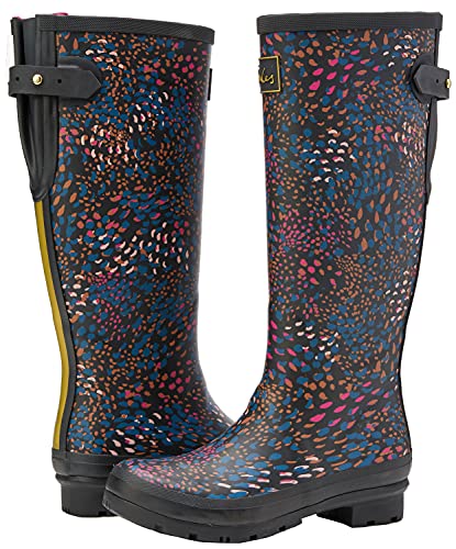 Joules Women's Wellington Boots Rain, Blkspeckle, 5