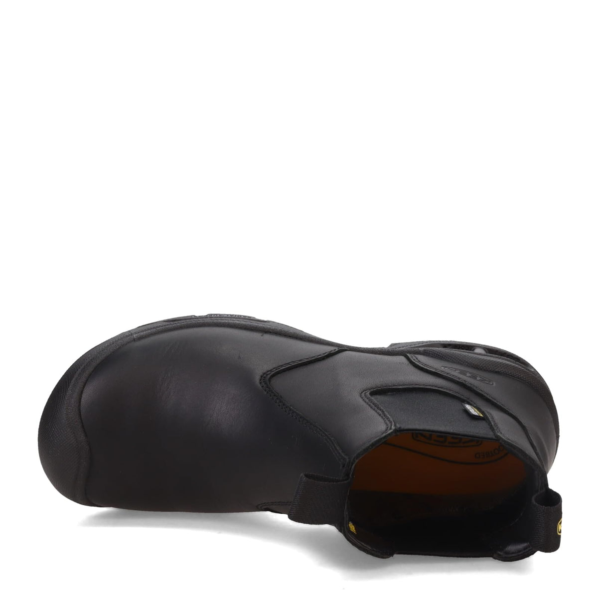 KEEN Utility Men’s Juneau Romeo Mid Height Composite Toe Waterproof Pull On Work Boot, Black/Black, 7 D (Medium) US