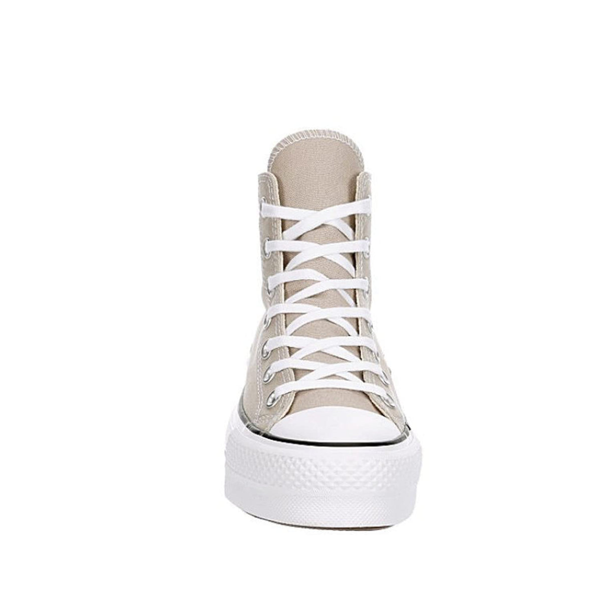 Converse Unisex Chuck Taylor All Star High Top Platform Sneaker - Papyrus/Black/White 8