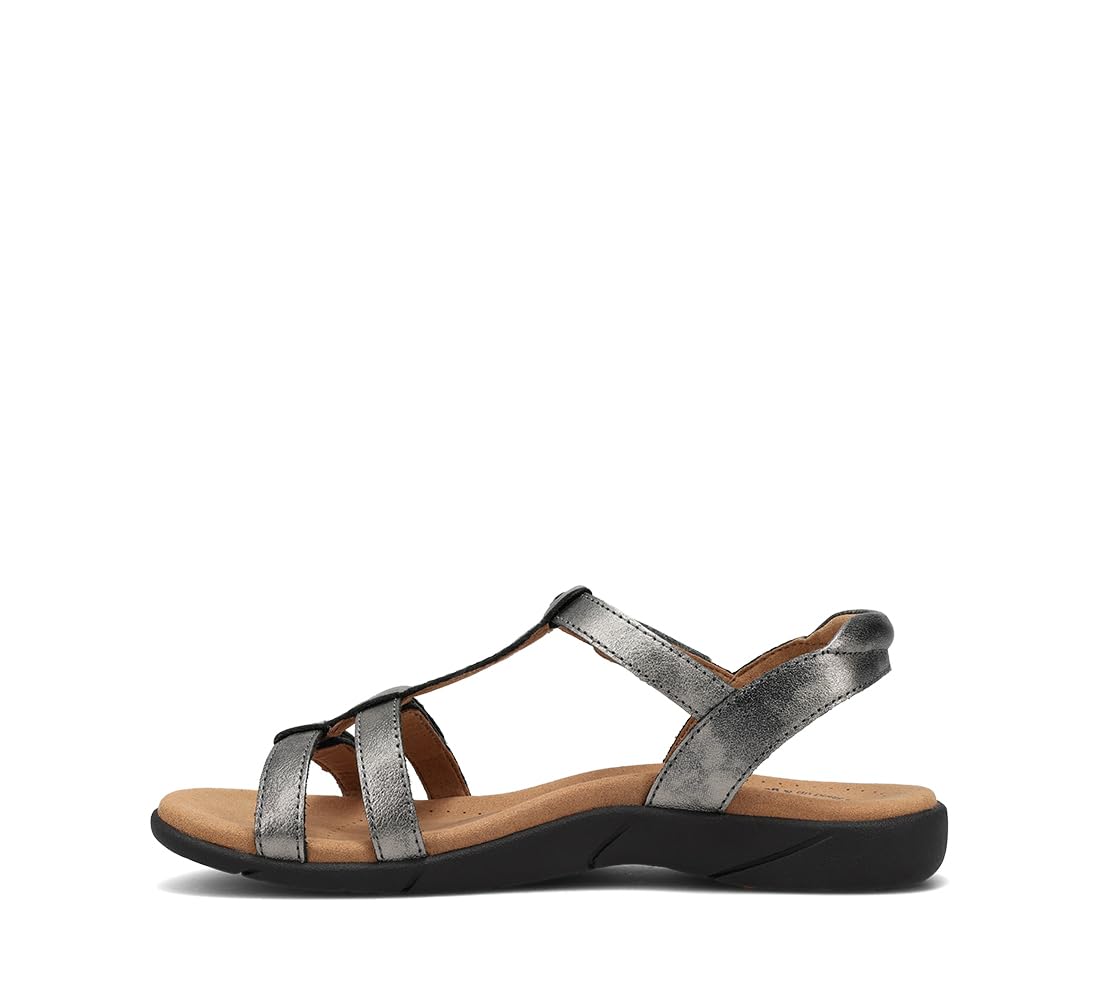 Taos Footwear Women's Trophy 2 Pewter Sandal 7 (M) US