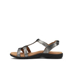 Taos Footwear Women's Trophy 2 Pewter Sandal 7 (M) US