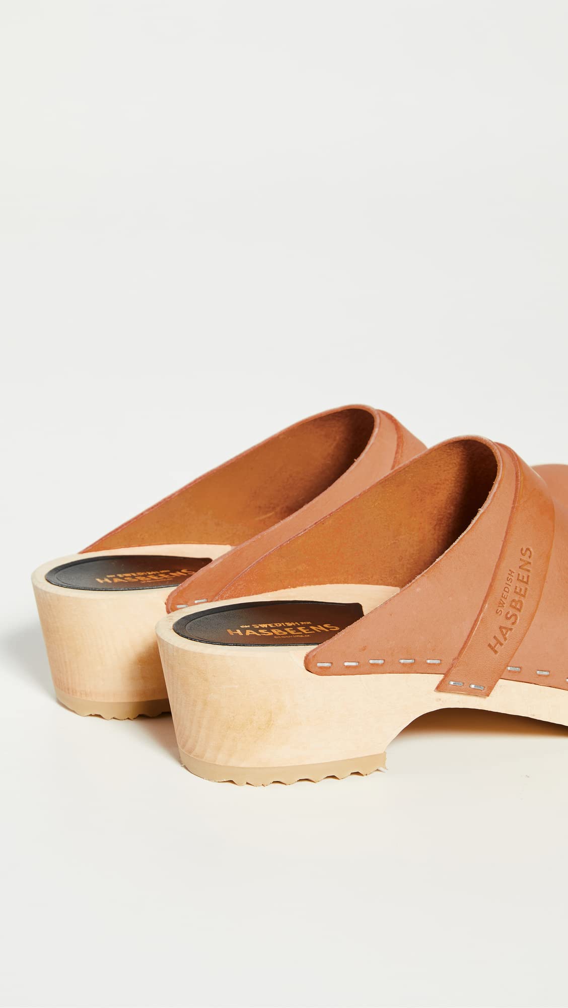 swedish hasbeens Women's Swedish Husband Clog,Nature,5 M US