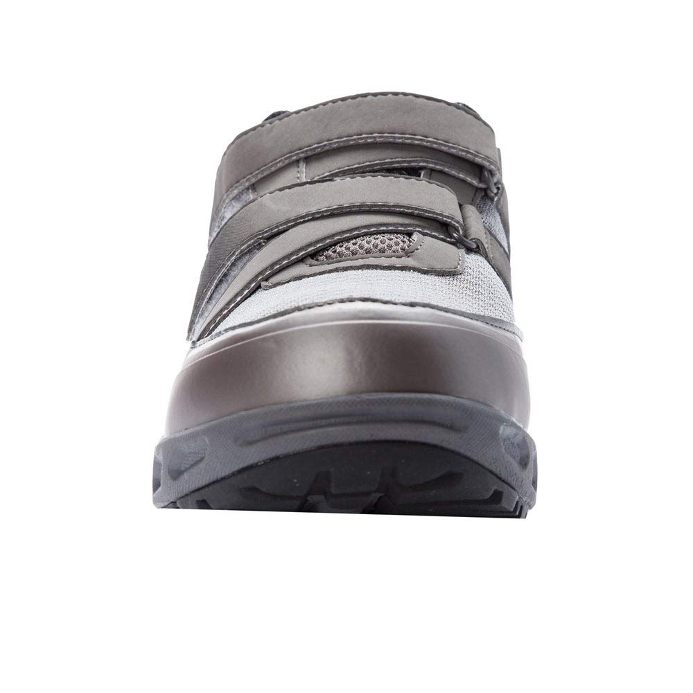 Propet Men's Matthew Strap Sneaker, Grey, 13 D US