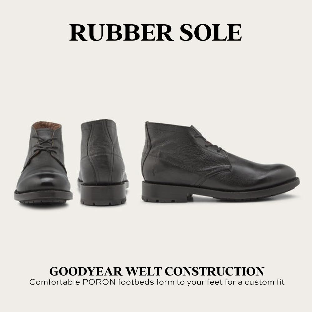 Frye Men's Bowery Chukka Boots, Black - 10 M