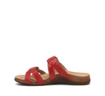 Taos Footwear Women's Braidie Sandal True Red 7 (M) US