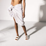 Birkenstock Men's Thong Sandals Flip Flops, White, 10