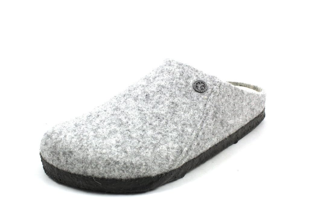 Birkenstock Unisex Zermatt Rivet Wool Felt Light Gray Sandals 10 W / 8 M US