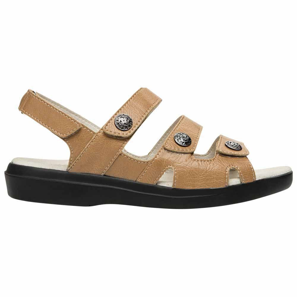 Propet® Bahama Womens Leather Sandals Camel 6 2E