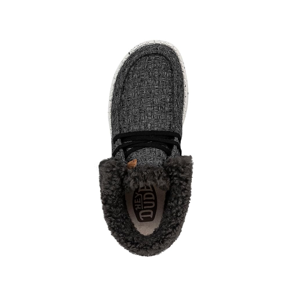 HEYDUDE Damen Fold Stitch Cozy Moccasin Black