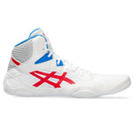 ASICS Men's Snapdown 3 Wrestling Shoes, 5.5, White/Classic RED