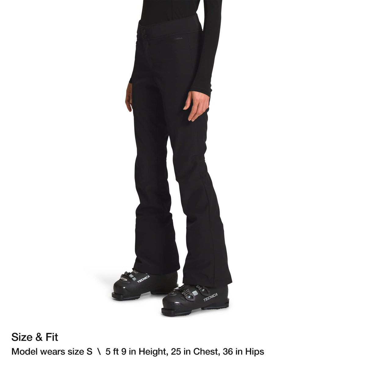 THE NORTH FACE Apex Sth Softshell Womens Snowboard Pants TNF Black Sz S (Long)