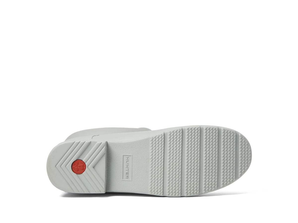 Hunter Original Refined Rain Boots for Women - Woven Nylon Lining, Cushioned Footbed, and Waterproof Shell Ice Grey 8 M