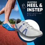 Xero Shoes Men's Speed Force Barefoot Running Shoes, Dawn Gray/Classic Blue, 13