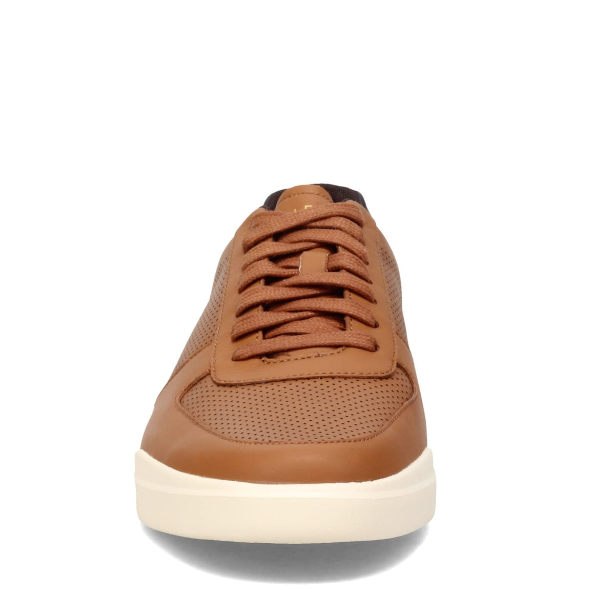 Cole Haan Men's Grand Crosscourt Modern Perforated Sneaker, British TAN Leather/Ivory, 12 Wide