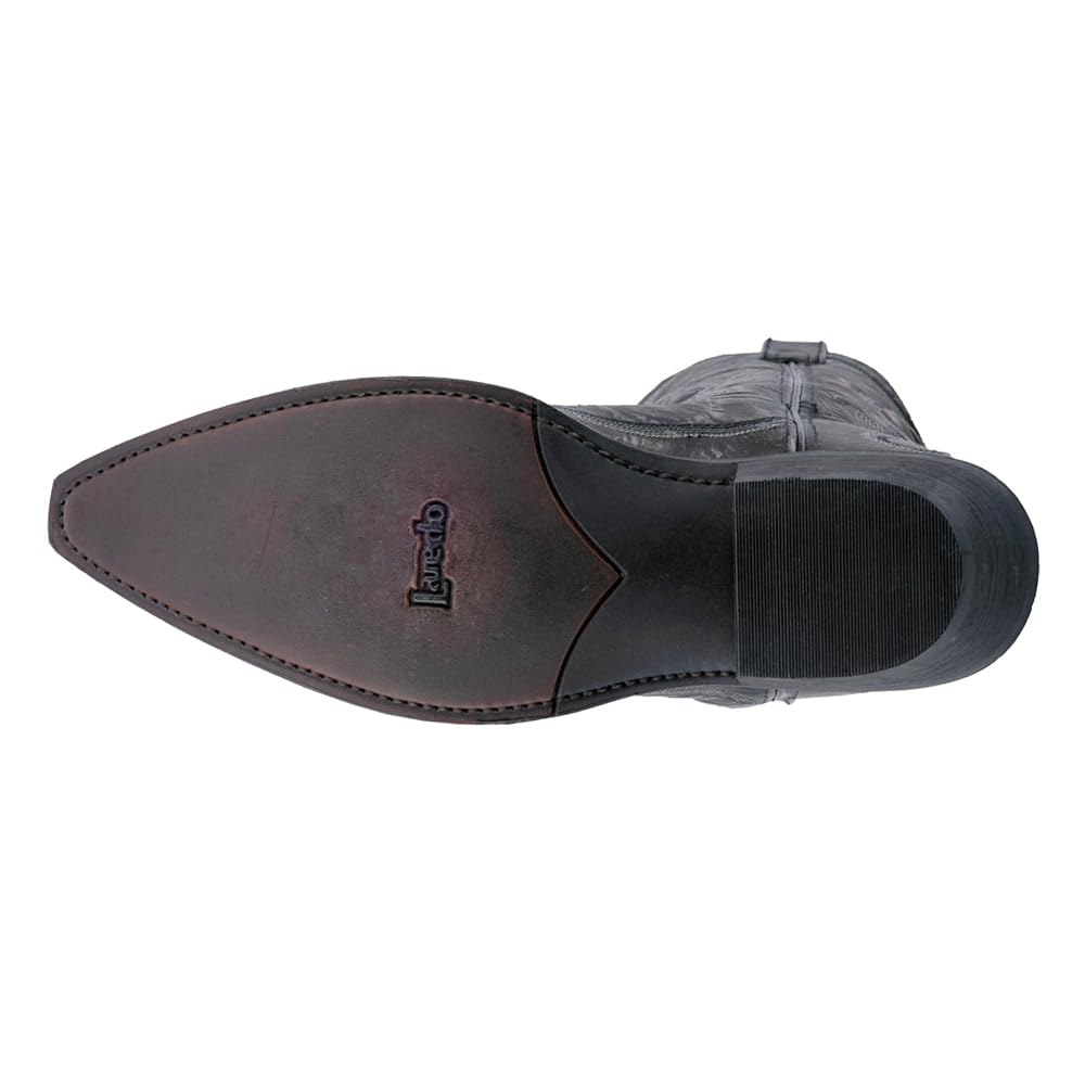 Laredo Mens Garrett Distressed Snip Toe Casual Boots Mid Calf - Black - Size 9.5 2E