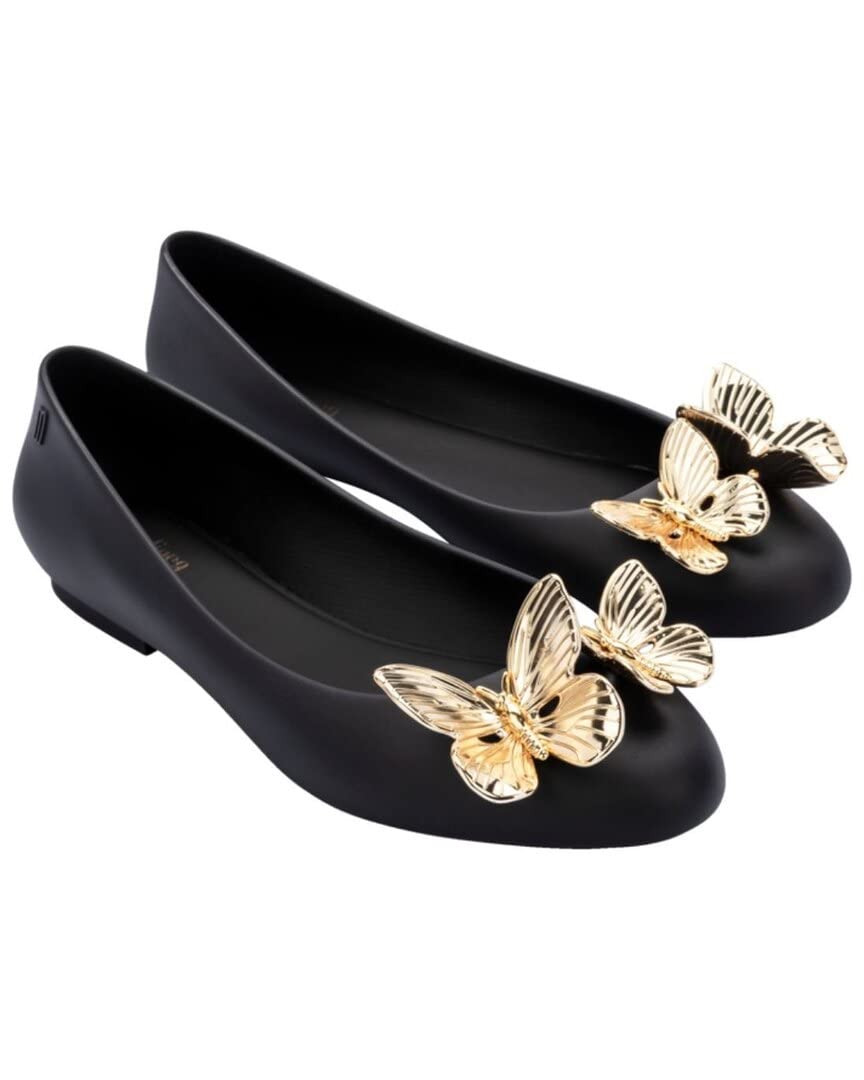 Melissa Shoes Doll XIX AD Black/Gold 9 M