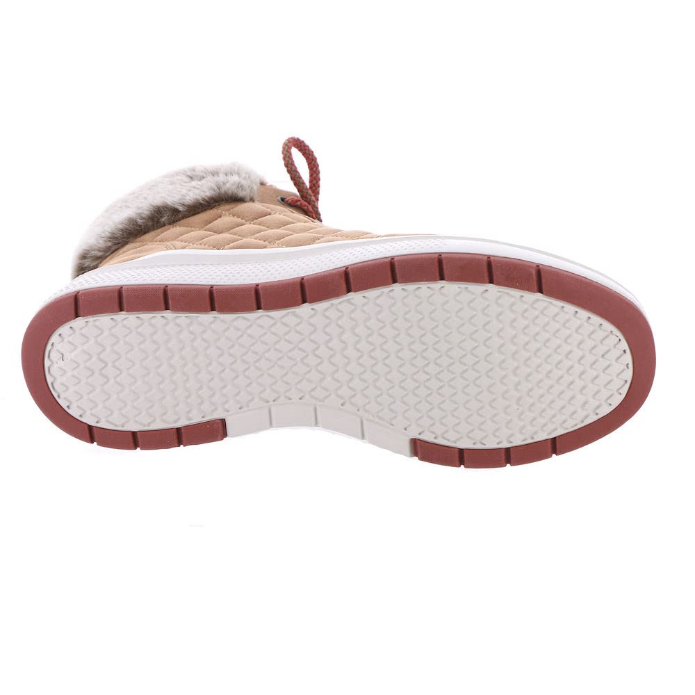 Skechers Bobs Skipper WaveDiamond Quilts Womens Boot 75 BM US Chestnut