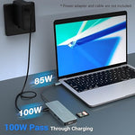 Oditton 10 in 1 USB C Hub, Adapter with 4K HDMI, 2 x USB 3.0, USB-C 3.0, 2 x USB 2.0, 100W Rapid Charging, SD/TF Card Reader, 3.5mm Audio, Dock for Laptop, iPad